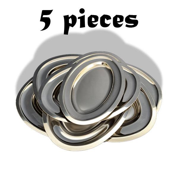 Stander Oval Serving Set – 5pcs | Italian 18/10 Stainless Steel