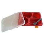 لانش بوكس 4 أقسام – آمن للأطفال ومضاد للكسر بثلاث ألوان