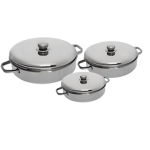 Aluminum Tray Set with Lids 3-Piece – Easy Handling
