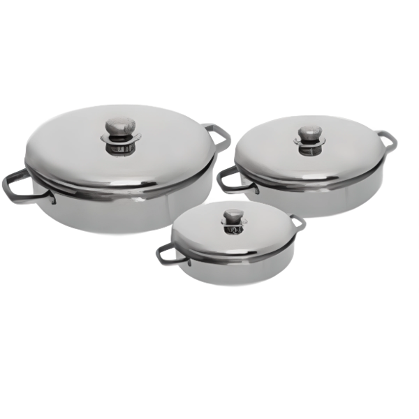 Aluminum Tray Set with Lids 3-Piece – Easy Handling