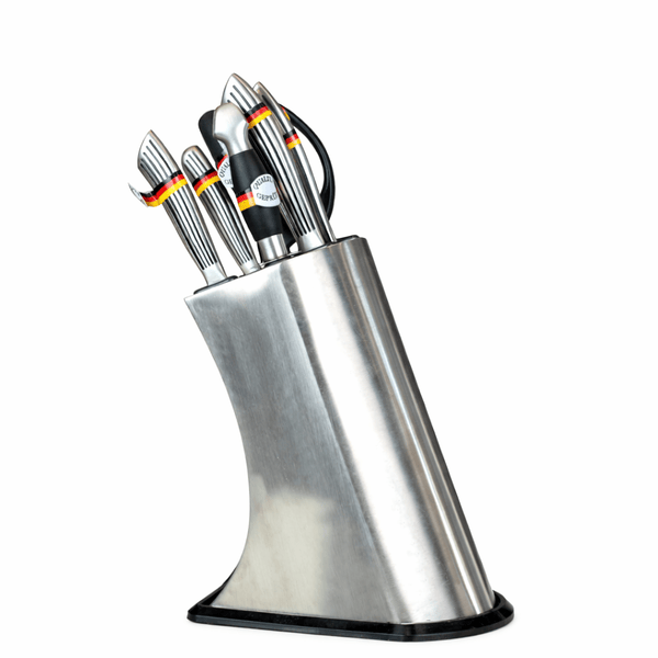 Arshia 8-Piece 304 Stainless Steel Knife Set with Stand