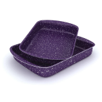 Bonetti Granite Baking Tray Set 2pcs 30 & 35 cm | PFOA Free