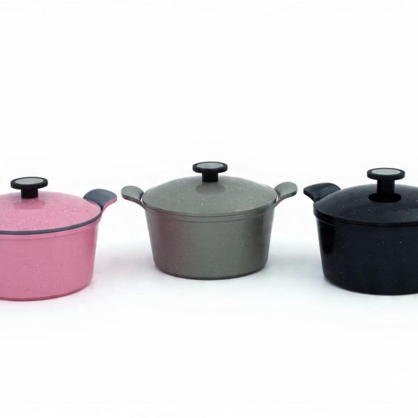 Chefline Non-Stick Granite Casserole with Lid