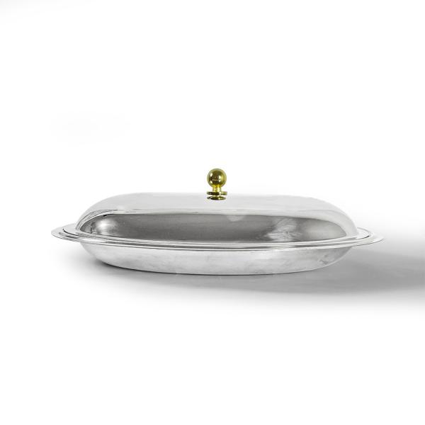 Italian 18/10 Stainless Steel Serving Tray – 37cm