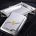 304 Stainless Steel Serving Tray with Candle Base 30×40cm