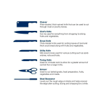 Arshia 8-Piece German Knife Set – 304 Stainless Steel