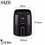 Sonifer SF-1010 4.2L Air Fryer Smart Touch 1400W