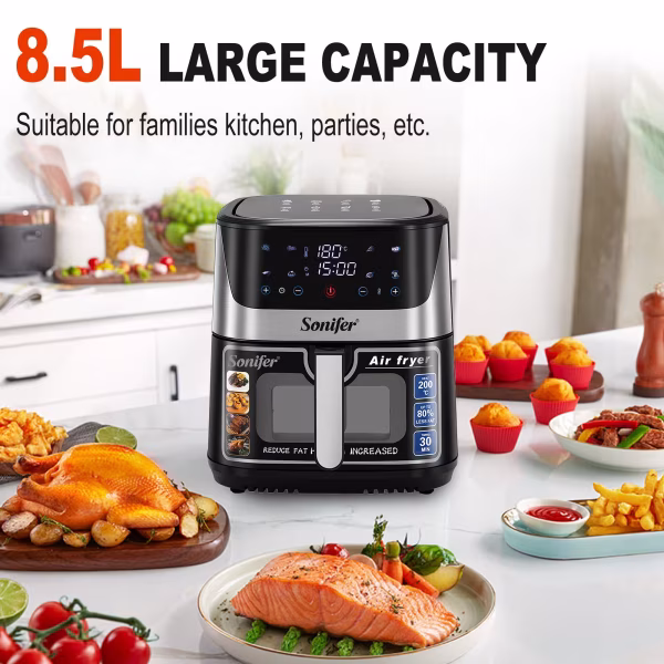 Sonifer SF-1034 8.5L Air Fryer with Viewing Window