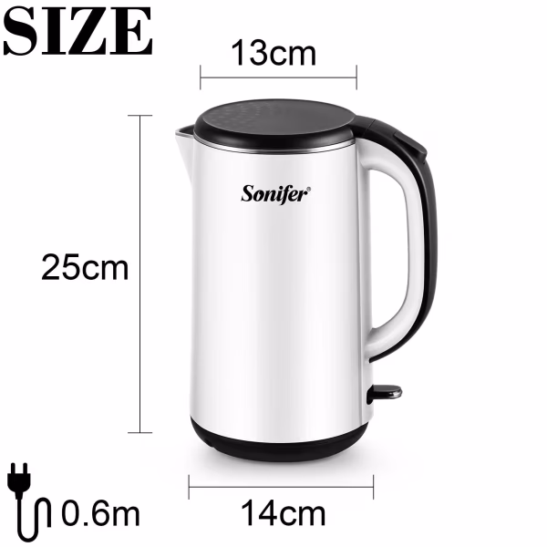 Sonifer SF-2091 Fast Boil Electric Kettle 1500W