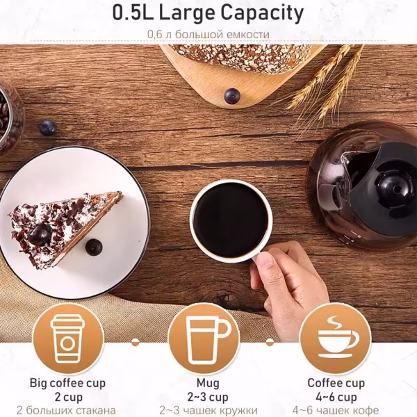 Sonifer SF-3540 Filter Coffee Maker 2 Cups 450W