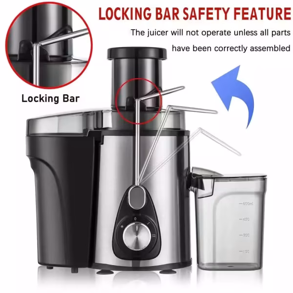 Sonifer SF-5522 Juice Extractor 400W Stainless Steel Juicer