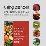 Sonifer SF-8114 Blender 1800W | 2L | 100% Copper Motor | WooW Egypt