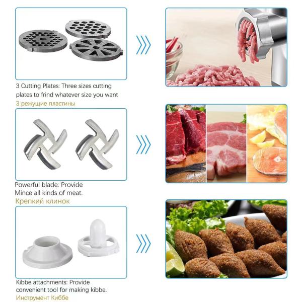Sonifer SF-5003 Electric Meat Grinder 1500W | 3 Discs | WooW Egypt