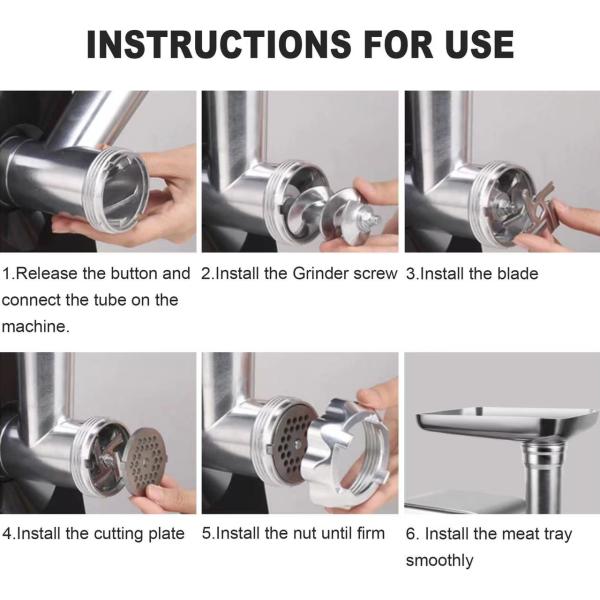 Sonifer SF-5003 Electric Meat Grinder 1500W | 3 Discs | WooW Egypt