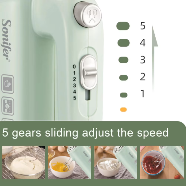 Sonifer SF-7034 Electric Hand Mixer | Egg Beater | WooW Egypt
