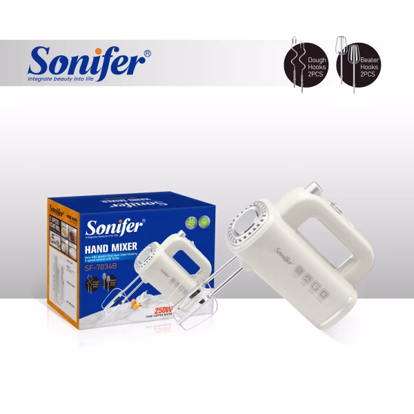 Sonifer SF-7034 Electric Hand Mixer | Egg Beater | WooW Egypt