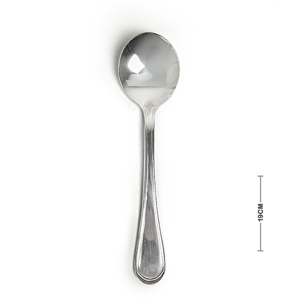 طقم معالق شوربة 6 قطع استانلس ستيل 304 بمقاس 19 سم من ستاندر