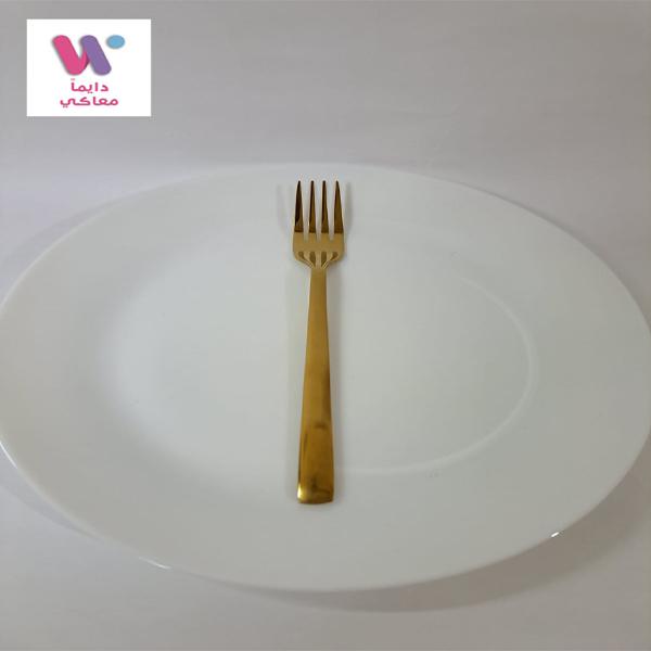 طقم ملاعق وشوك ذهبية للطاولة – 24 قطعة ستانلس ستيل 18/10 ذهبي