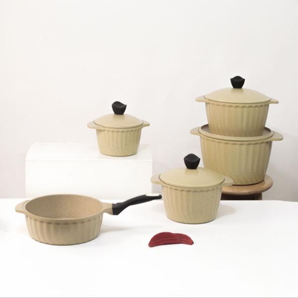 Granite Non-Stick Cookware Set 5 Pieces
