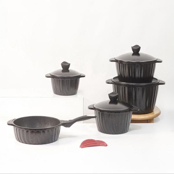 Granite Non-Stick Cookware Set 5 Pieces