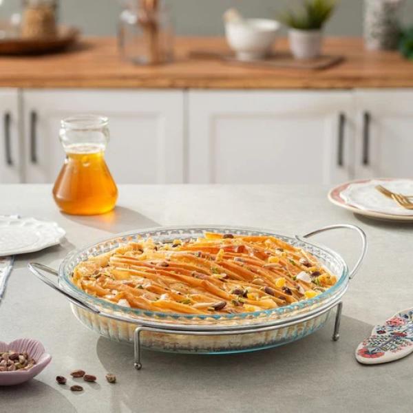 طاجن بايركس تركي تارت  مقاس 32سم بالحامل