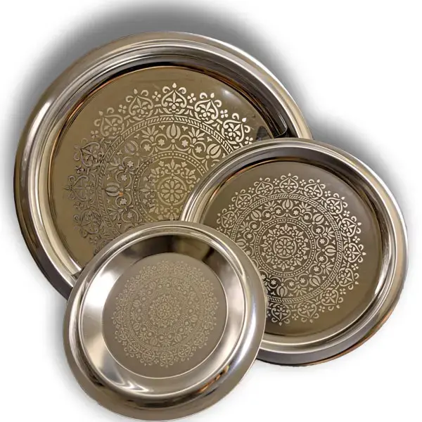 مقاسات سيفورا استانلس ستيل 304 إيطالي (30-35-45 سم) بلمعان ملكي