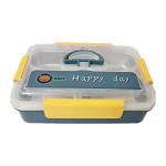 لانش بوكس 1200 مل – ستانلس 304 بثلاث أقسام ومانع للتسريب