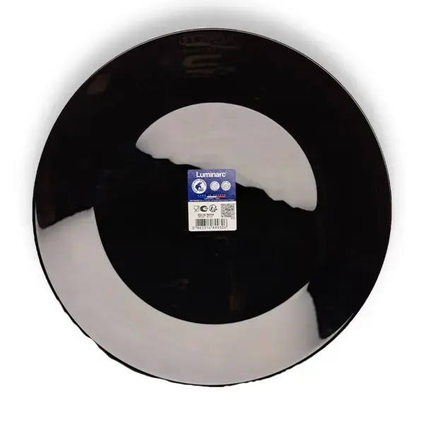 طقم لومينارك 12 قطعة زجاج أسود - أدوات طعام فرنسية أنيقة وعملية